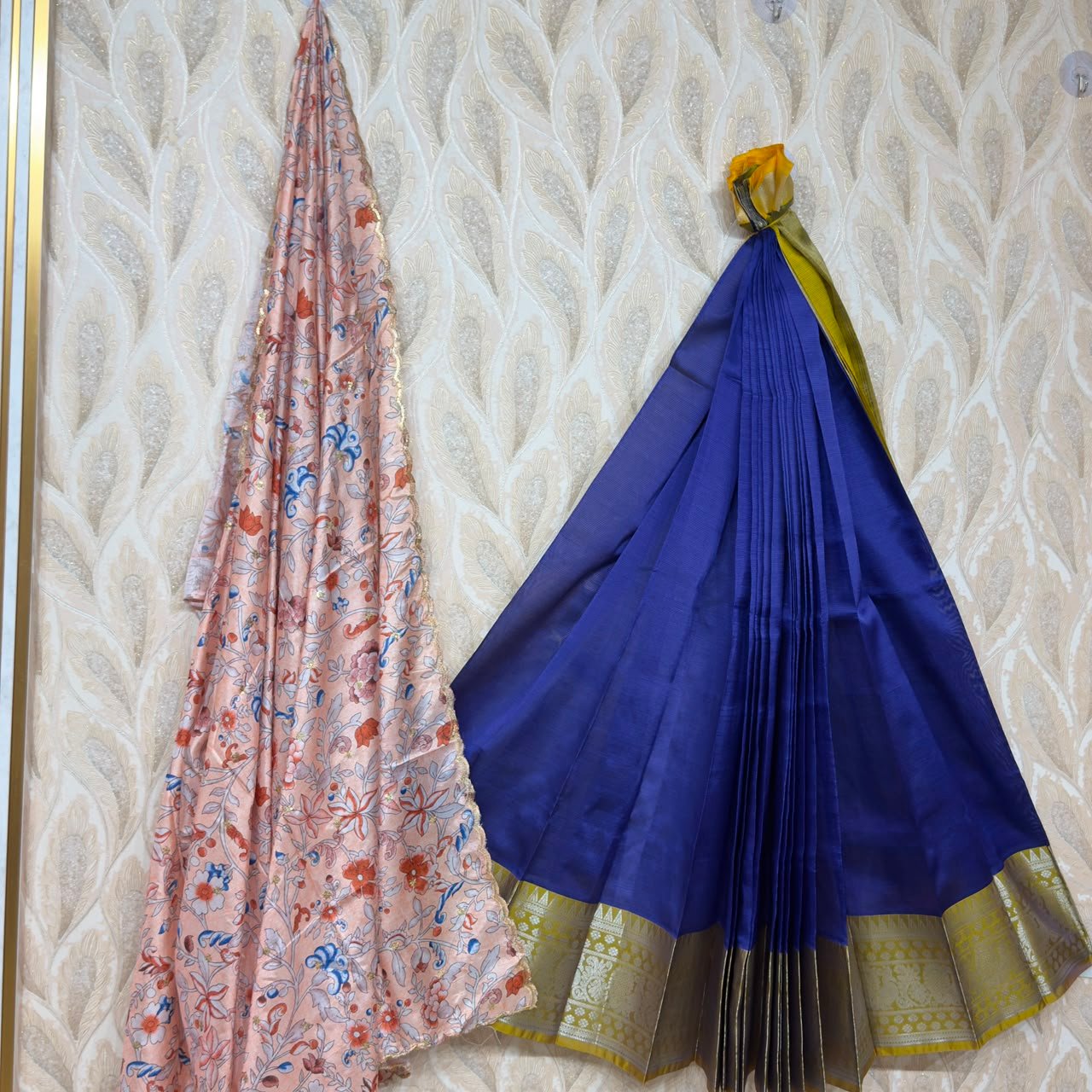 Mangalagiri lehenga with blouse - Image 10