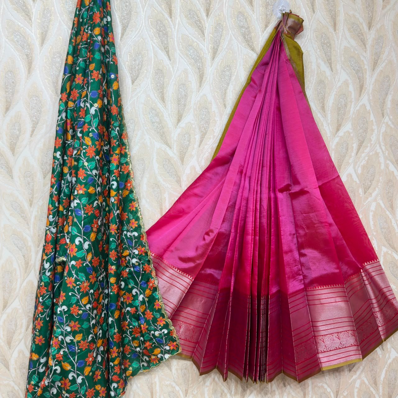 Mangalagiri lehenga with blouse - Image 9