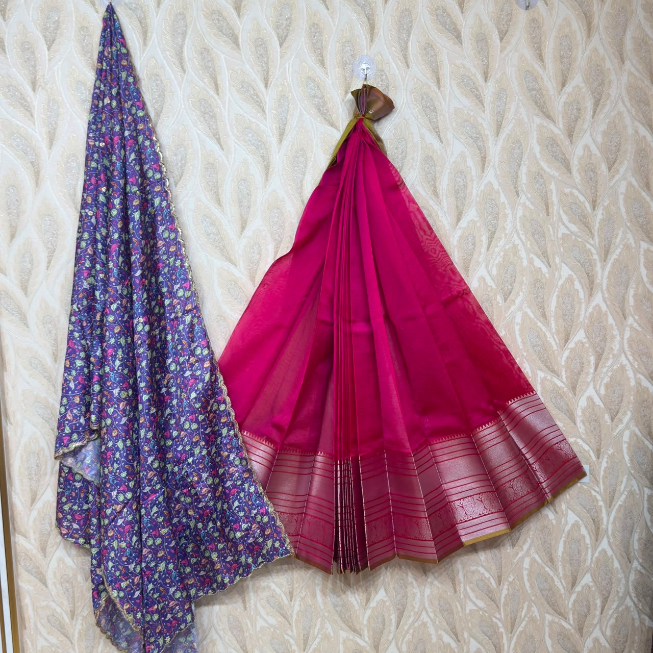 Mangalagiri lehenga with blouse - Image 8