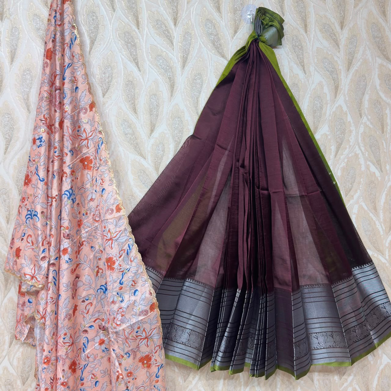Mangalagiri lehenga with blouse - Image 6